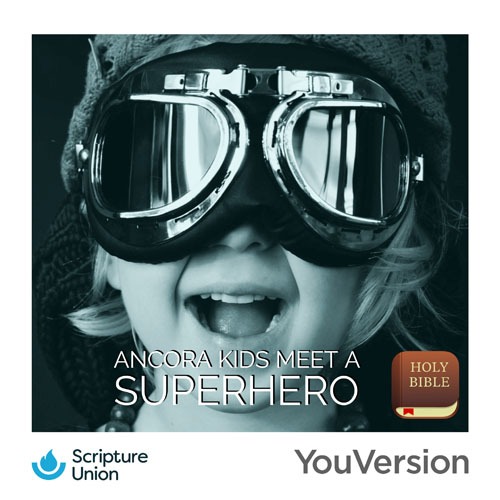 Ancora kids meet a superhero